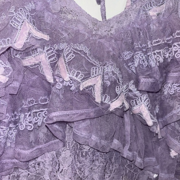 Free People In The Clouds Lace Ruffles Tiered Tank - Picture 5 of 11